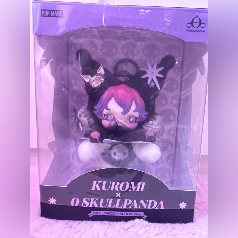 KUROMI & SKULLPANDA Limited Edition Plush Pendant From POP MART